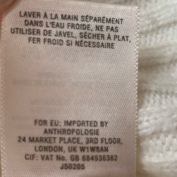 Angel of the North Ivory Knit Sweater Size XS - Picture 4 of 8